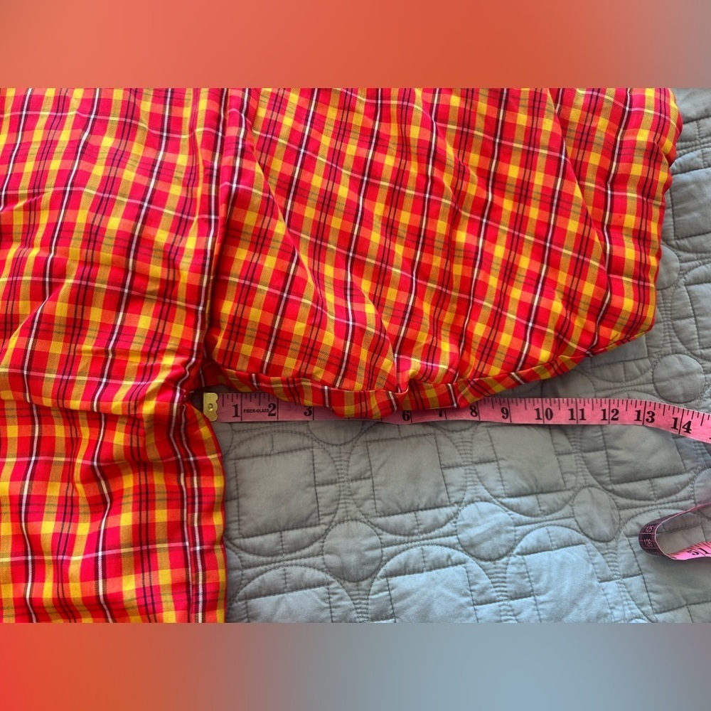 Plaid Kimono Jacket with Black Trim - Picture 11 of 16